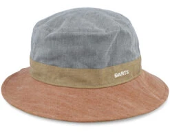 Heircone Hat Rust/Blue/Camel Bucket - Barts