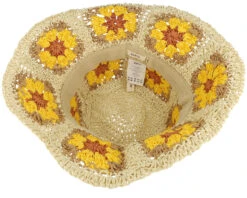 Candyflower Hat Ginger Straw Bucket Hat - Barts -Headwear Shop 8717457842436 4